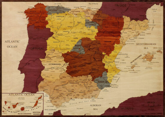 map of spain