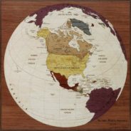 carte globe amerique nord