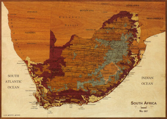 carte marqueterie afrique du sud